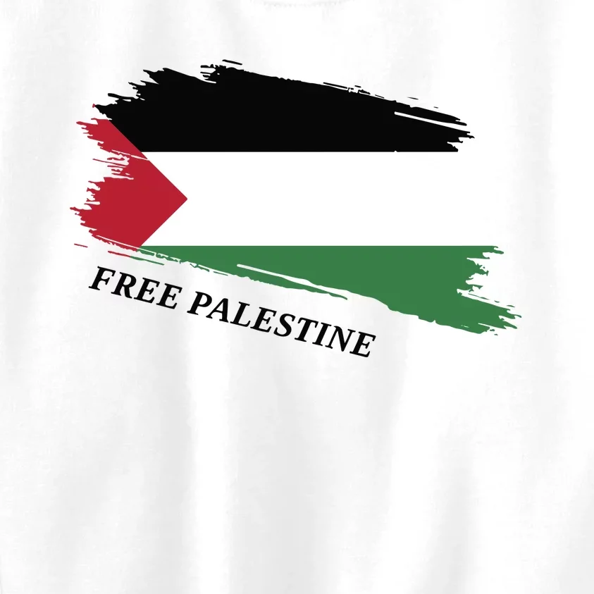 Adult Palestine Flag Free Palestine Kids Sweatshirt