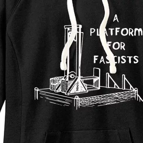 A Platform For Fascists Guillotines Women's Fleece Hoodie