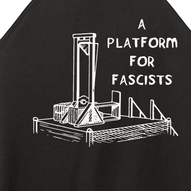 A Platform For Fascists Guillotines Women’s Perfect Tri Rocker Tank