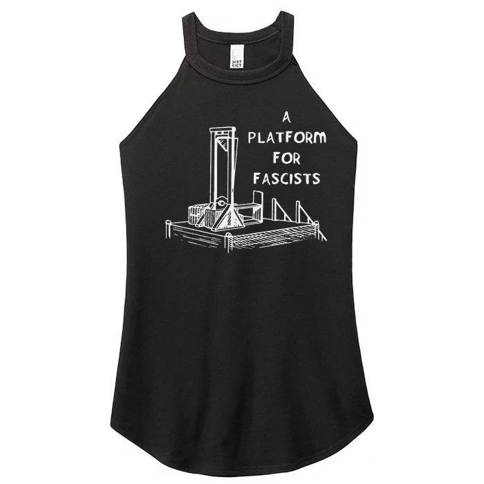 A Platform For Fascists Guillotines Women’s Perfect Tri Rocker Tank