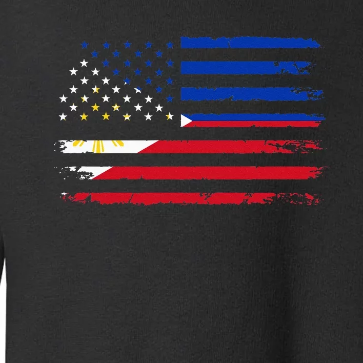 American Philippines Flag Toddler Sweatshirt