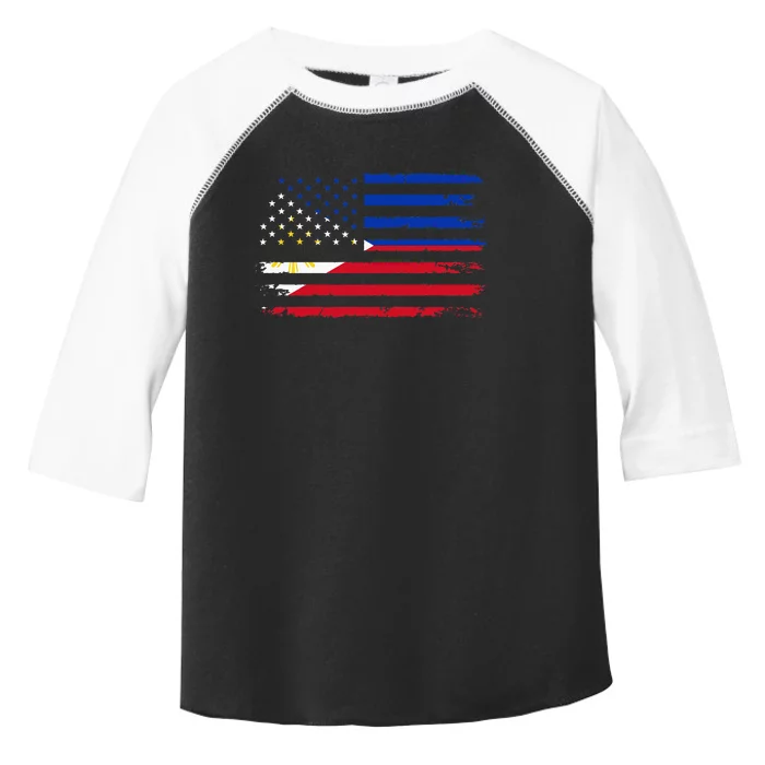 American Philippines Flag Toddler Fine Jersey T-Shirt