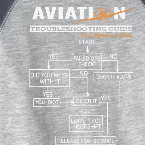 Airplane Pilot Funny Pilot Troubleshooting Guide Tee Toddler Fine Jersey T-Shirt