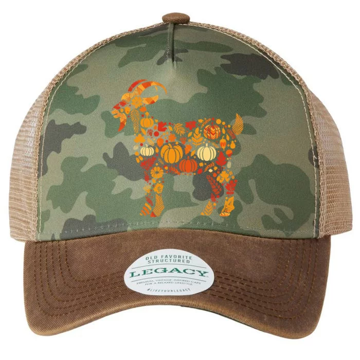 Autumn Pumpkin Fall Goat Thanksgiving Legacy Tie Dye Trucker Hat