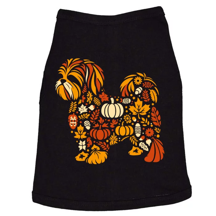 Autumn Pumpkin Fall Shih Tzu Thanksgiving Doggie Tank