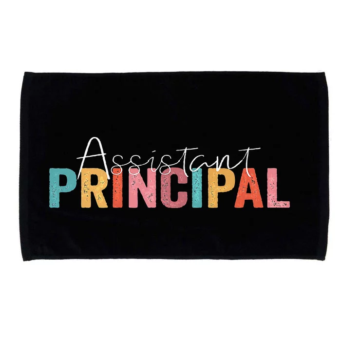 Assistant Principal Funny Job Title School Worker Vintage Microfiber Hand Towel