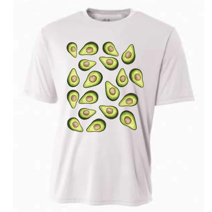 Avocados Pattern Funny Holy Guacamole Costume Cooling Performance Crew T-Shirt