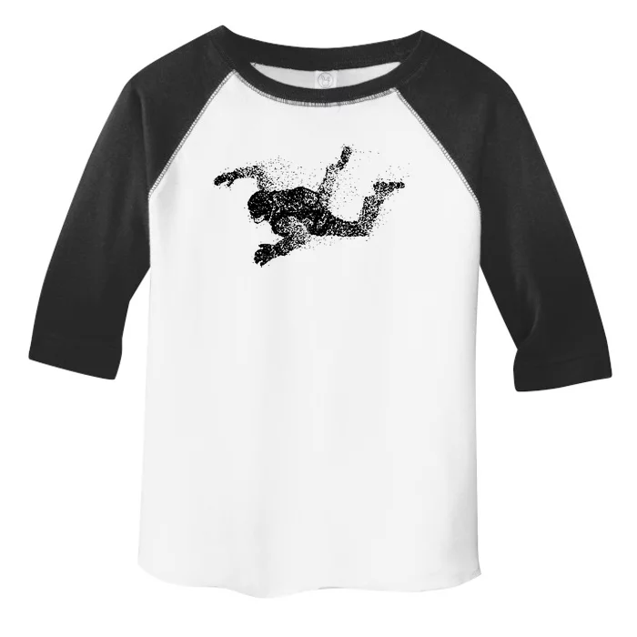 Abstract Parachutist Freefall Skydiving Toddler Fine Jersey T-Shirt