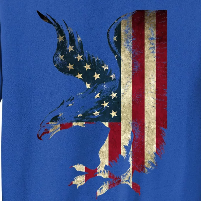 American Patriot Freedom Bald Eagle Usa Flag Outfit Present Meaningful Gift Sweatshirt