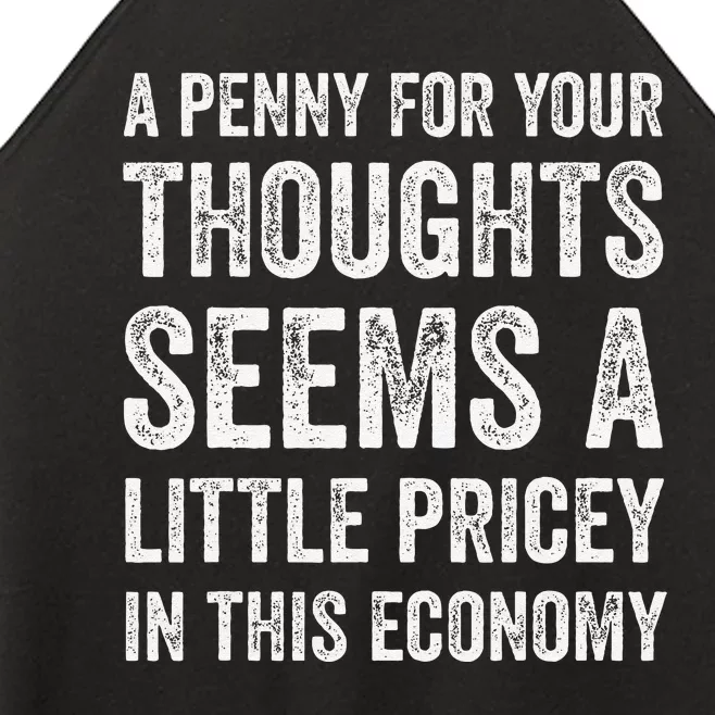 A Penny For Your Thoughts Seems A Little Pricey In This Women’s Perfect Tri Rocker Tank