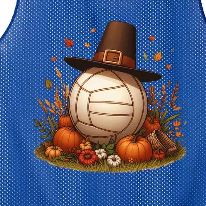 Autumn Pumpkin Fall Volleyball Thanksgiving Gift Mesh Reversible Basketball Jersey Tank