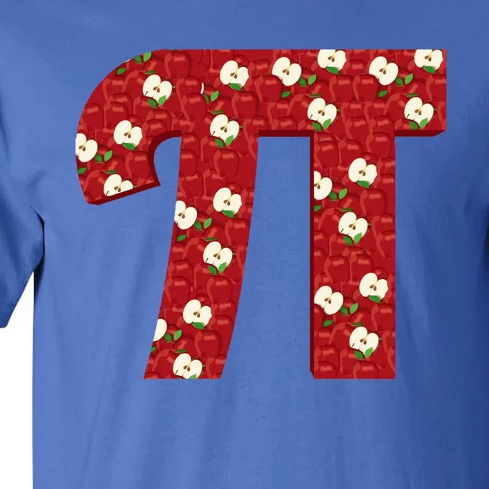 Apple Pie Funny Brainy Pi Day Mathematics Geeky Fruit Pun Funny Gift Tall T-Shirt