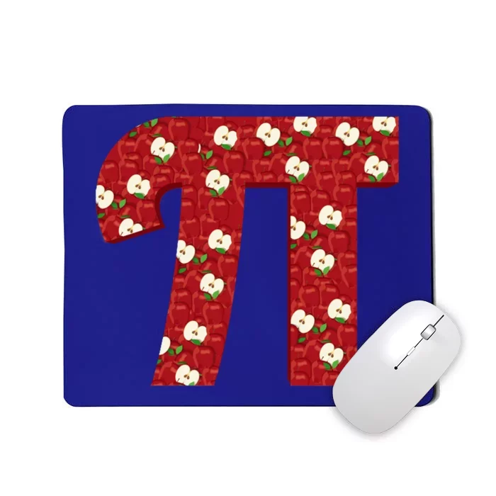 Apple Pie Funny Brainy Pi Day Mathematics Geeky Fruit Pun Funny Gift Mousepad