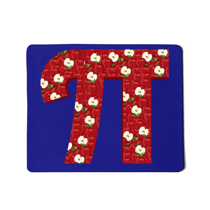 Apple Pie Funny Brainy Pi Day Mathematics Geeky Fruit Pun Funny Gift Mousepad