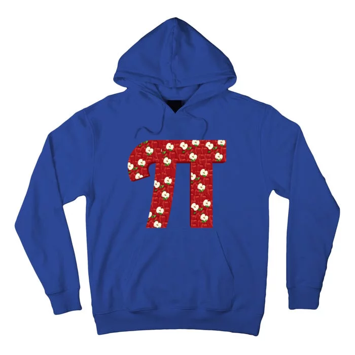 Apple Pie Funny Brainy Pi Day Mathematics Geeky Fruit Pun Funny Gift Tall Hoodie