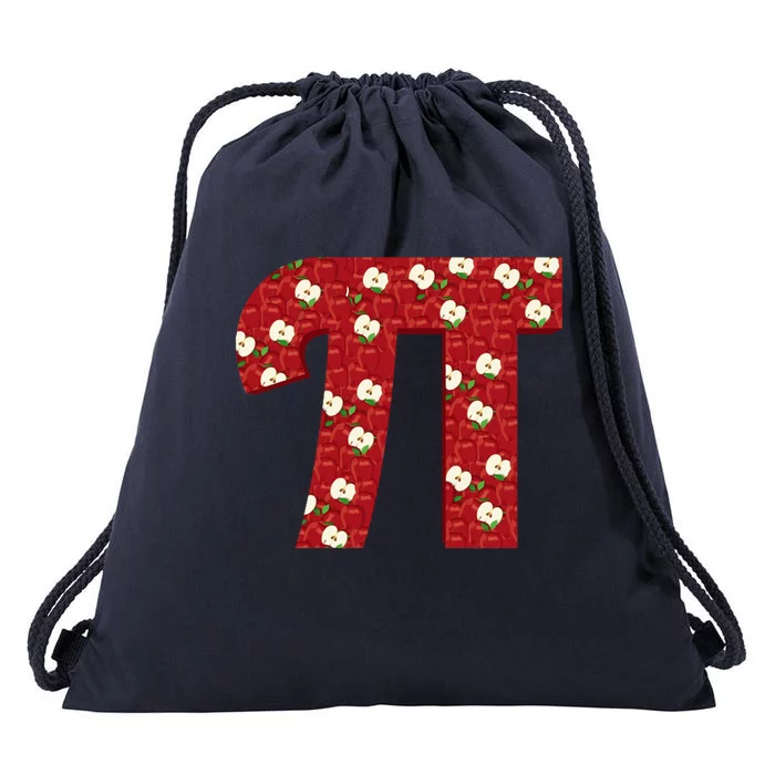 Apple Pie Funny Brainy Pi Day Mathematics Geeky Fruit Pun Funny Gift Drawstring Bag