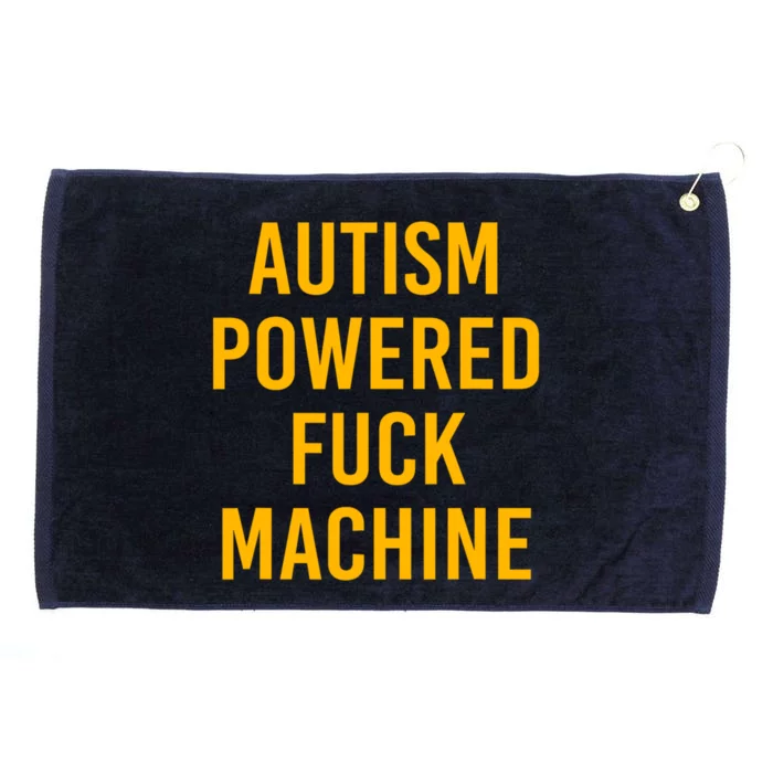 Autism Powered Fuck Machine Funny Grommeted Golf Towel