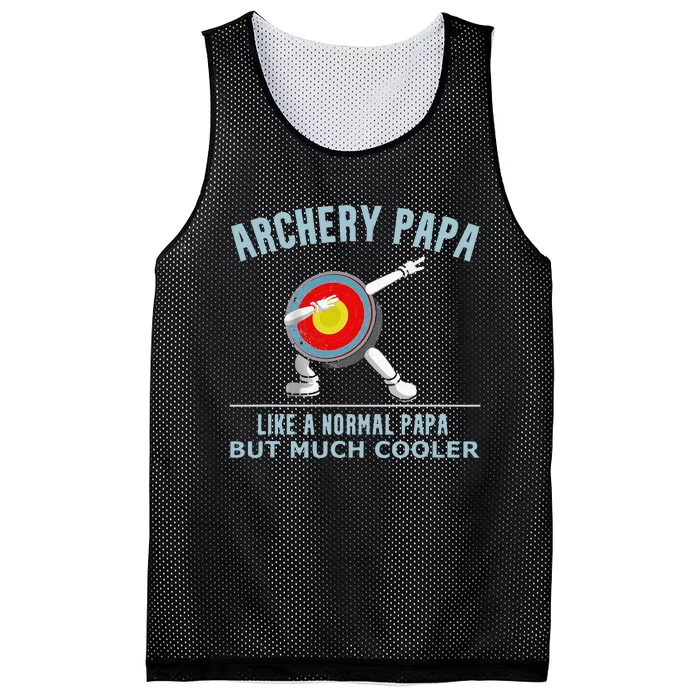 Archery Papa Funny Gift Idea For Archers Compound Bow Mesh Reversible Basketball Jersey Tank