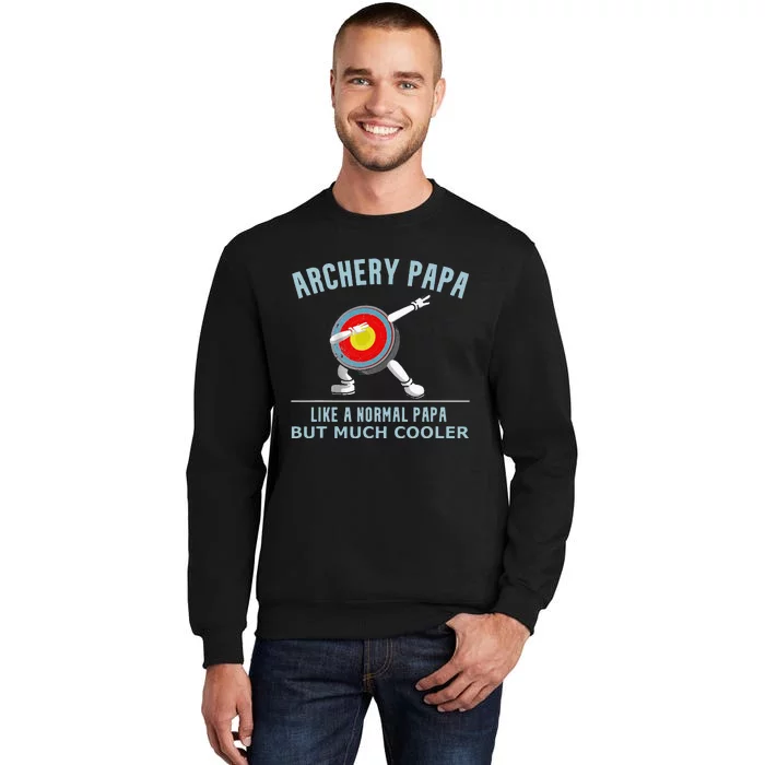 Archery Papa Funny Gift Idea For Archers Compound Bow Tall Sweatshirt