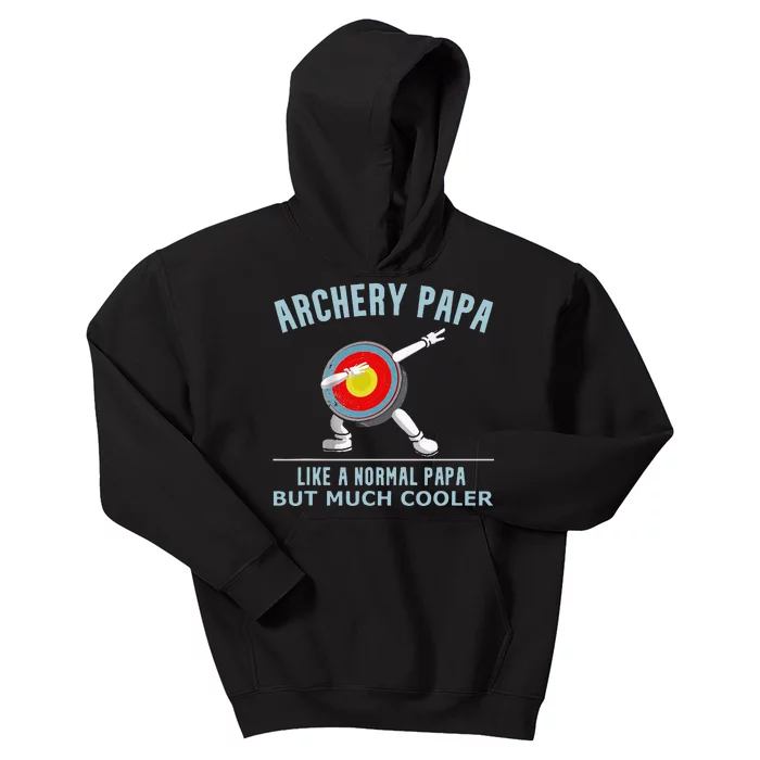 Archery Papa Funny Gift Idea For Archers Compound Bow Kids Hoodie