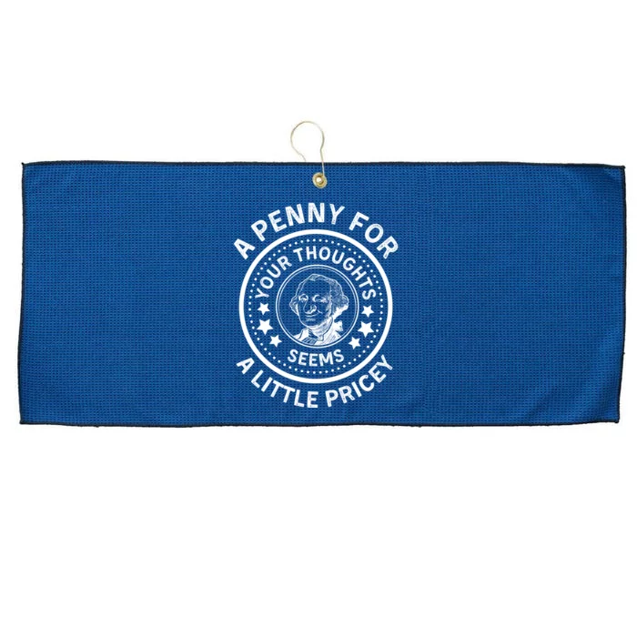 A Penny For Your Thoughts Seems A Little Pricey Large Microfiber Waffle Golf Towel