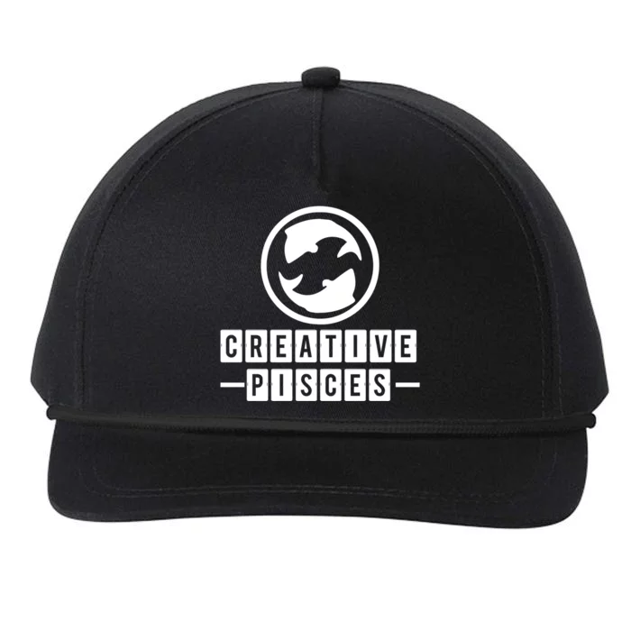 Astrology Pisces Funny Creative Pisces Gift Snapback Five-Panel Rope Hat