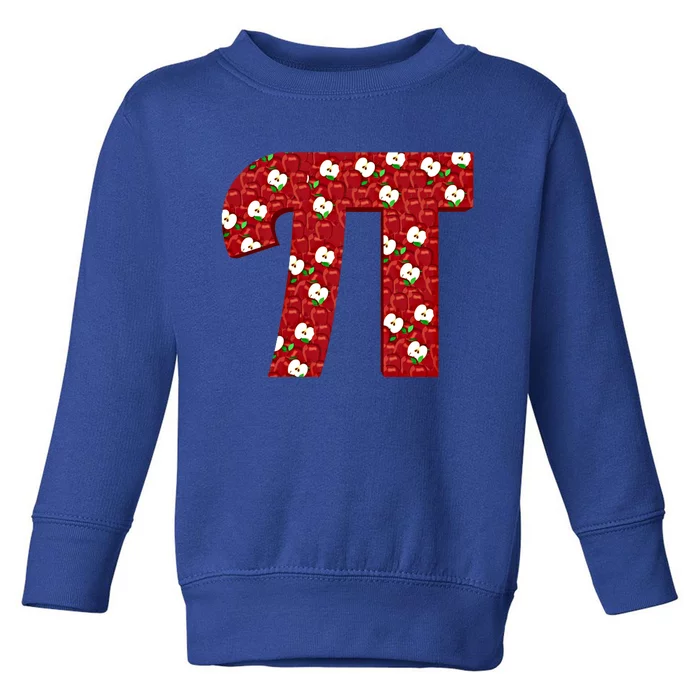 Apple Pie Funny Brainy Pi Day Mathematics Geeky Fruit Pun Gift Toddler Sweatshirt