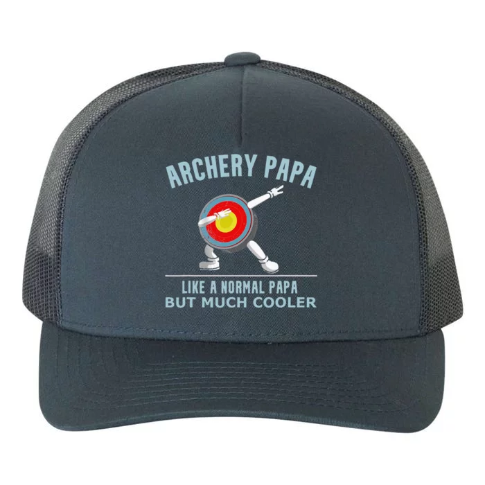 Archery Papa Funny Gift Idea For Archers Compound Bow Yupoong Adult 5-Panel Trucker Hat