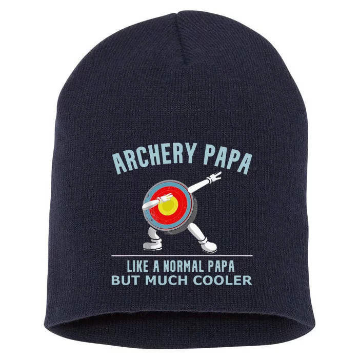 Archery Papa Funny Gift Idea For Archers Compound Bow Short Acrylic Beanie