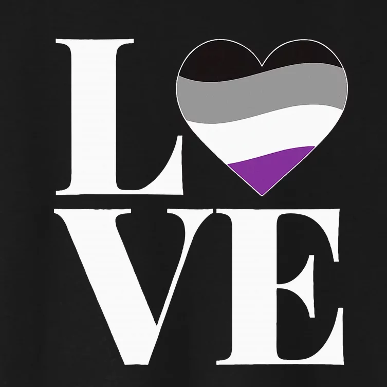 Asexual Pride Flag Ace Asexuality Proud Shirts For Asexual Women's Crop Top Tee