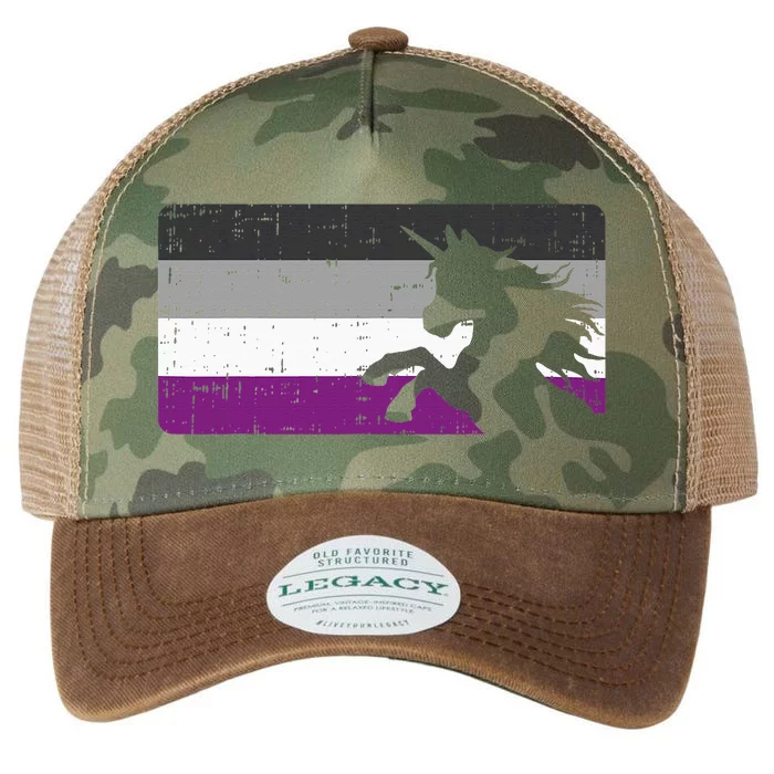 Asexual Pride Flag Unicorn Majestic Animal Ace Lgbtq Legacy Tie Dye Trucker Hat