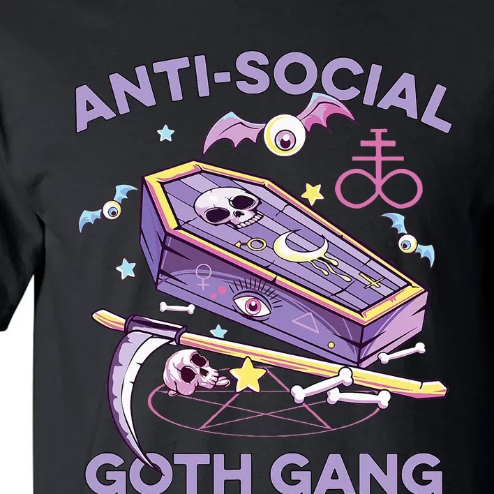 Antisocial Pastel Goth Gang Alternative Aesthetic Nu Goth Tall T-Shirt