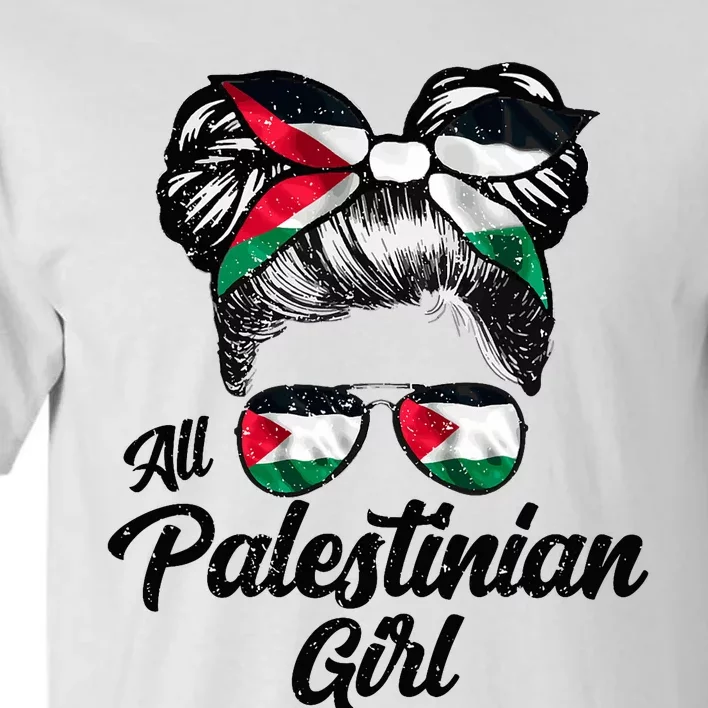 All Palestinian Gilr Palestine Flag Tall T-Shirt