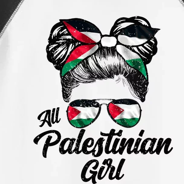 All Palestinian Gilr Palestine Flag Toddler Fine Jersey T-Shirt