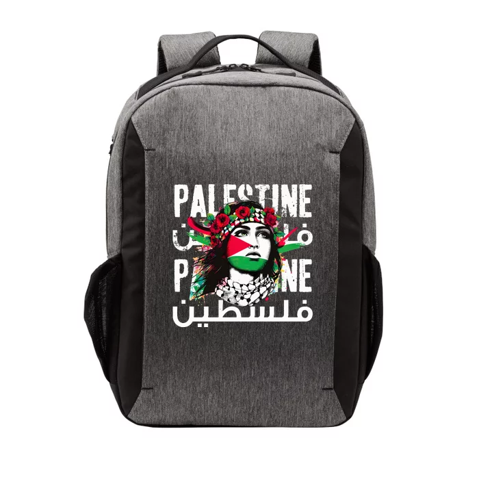 A Palestinian Girl Wearing A Palestinian Bandana Palestine Vector Backpack