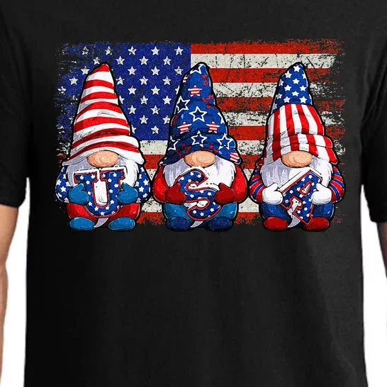 American Patriotic Gnomes USA Independence Day 4th Of July Pajama Set