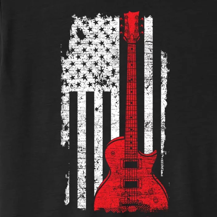 American Pride Guitarist USA Flag Guitar ChromaSoft Performance T-Shirt