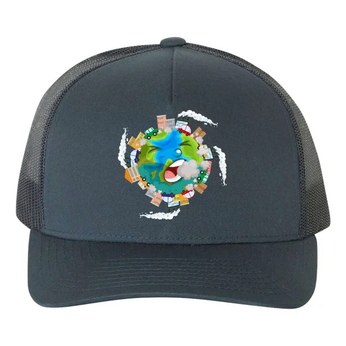 Air Pollution Global Warming Renewable Energy Gift Yupoong Adult 5-Panel Trucker Hat