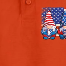 American Patriotic Gnomes Usa Independence Day 4th Of July Great Gift Dry Zone Grid Performance Polo