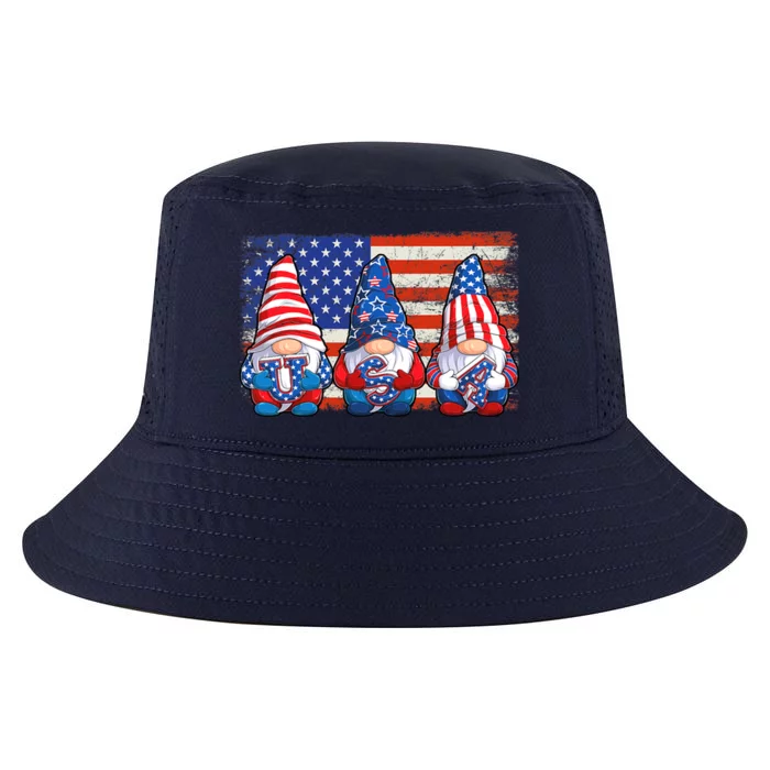 American Patriotic Gnomes Usa Independence Day 4th Of July Great Gift Cool Comfort Performance Bucket Hat