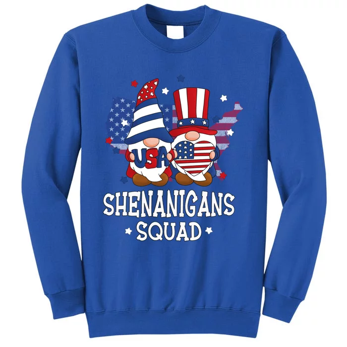 American Patriotic Gnomes Shenanigans Squad Fourth Of July Gift Sweatshirt