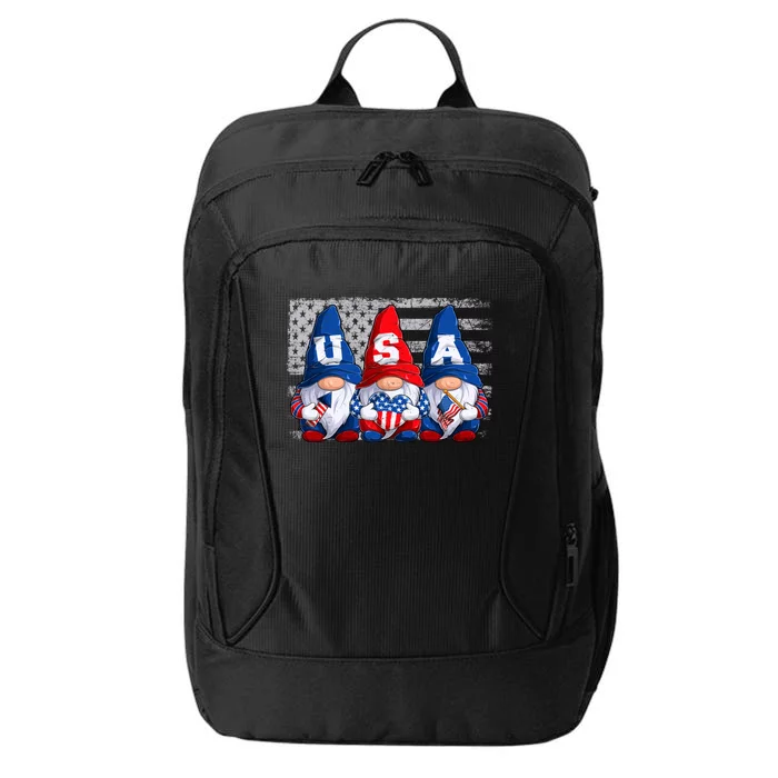 American Patriotic Gnomes Usa 4th Of July Meaningful Gift City Backpack