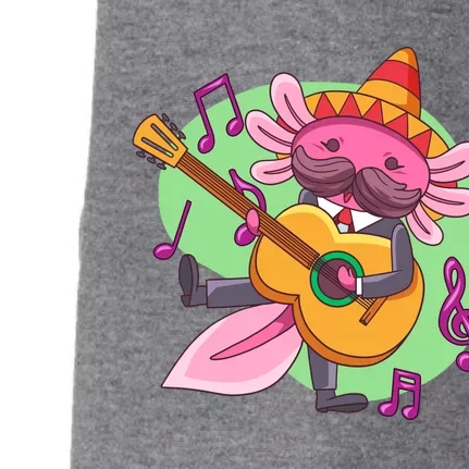 Axolotl Playing Guitar Doggie 3-End Fleece Hoodie