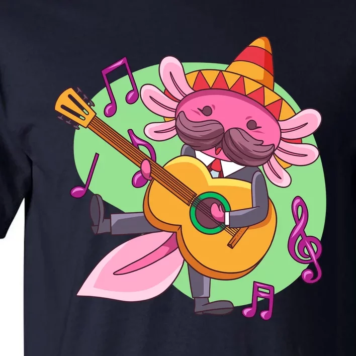 Axolotl Playing Guitar Tall T-Shirt