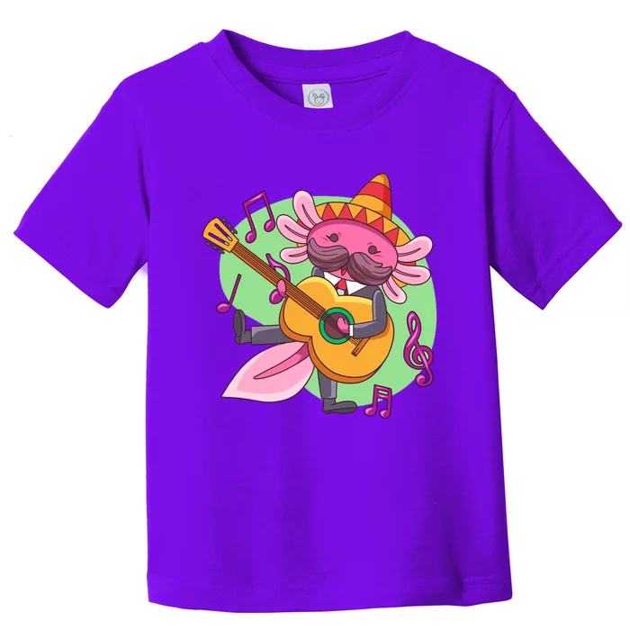 Axolotl Playing Guitar Toddler T-Shirt