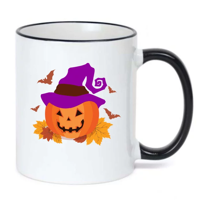 Autumn Pumpkin Halloween Black Color Changing Mug