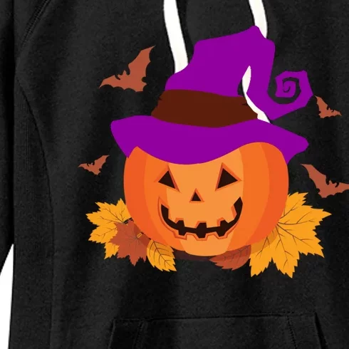 Autumn Pumpkin Halloween Women's Fleece Hoodie