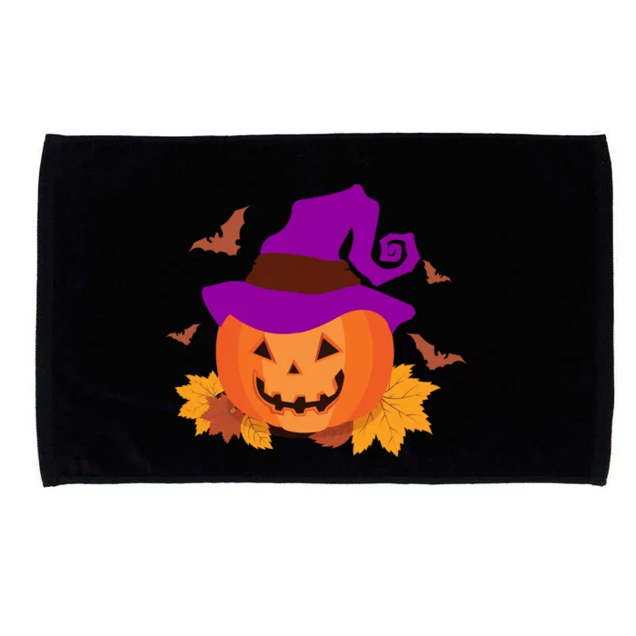 Autumn Pumpkin Halloween Microfiber Hand Towel