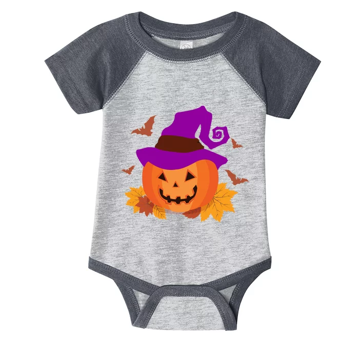 Autumn Pumpkin Halloween Infant Baby Jersey Bodysuit