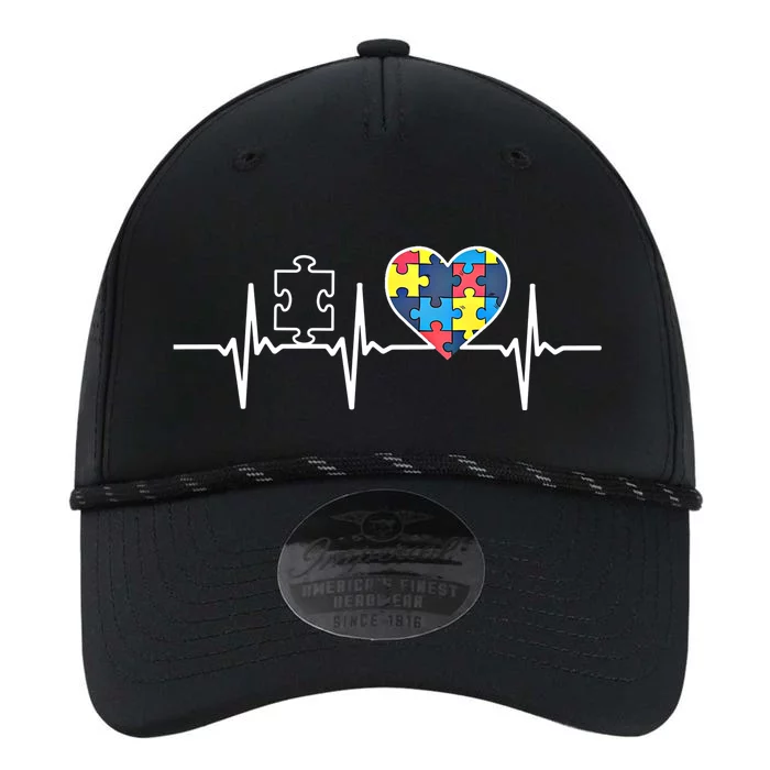 Autism Puzzle Heartbeat Autism Awareness Gift Cool Gift Performance The Dyno Cap